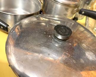 Revere Ware Copper-Clad Stainless Steel Cookware Collection with Sauce Pans, Stockpots & Lids, Patented Copper Bottoms