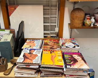  large collection of vintage Playboy magazines