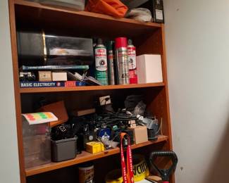 Garage & Workshop Supplies Collection with Electrical Components, Wiring, Hardware, Automotive Maintenance Products, Tools, Storage Bins & Utility Accessories