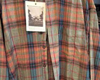 Carhartt Structure Men's Multicolor Plaid Long-Sleeve Button-Down Flannel Shirt with Original Tags