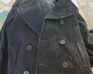 Navy Wool Pea Coat#1, large