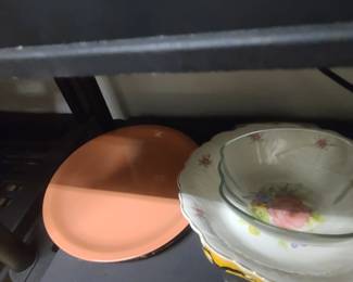 Multiple vintage Serving Dishes