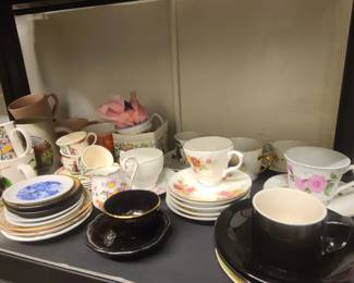 Vintage cups and saucers