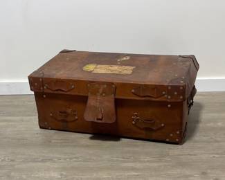 Leather Steamer Trunk