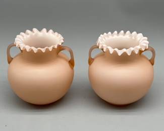 Koscherak Bros Satin Glass Urns