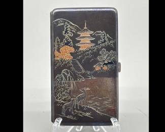Japanese Demascene Cigarette Case