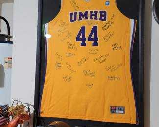 Signed/Framed UMHB Basketball Jersey
