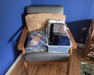 Leather Chair, Scarves