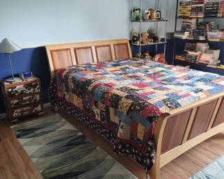 Queen Bed, 3 Matching Floor Runners, Americana Quilt