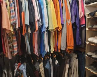 Texas Longhorn Shirts(Far Right), UMHB Shirts (Far Right) Men's Polos & Golf Shirts 1x-2x, Men's Shorts 1x-2x