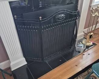 Wrought iron fireplace 