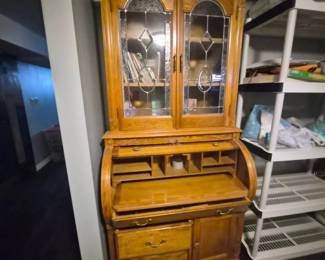 2 piece oak C Cabinet 