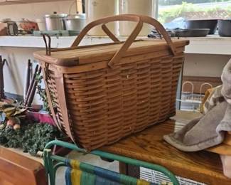 Vintage picnic basket