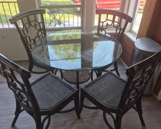 Patio set with 4 chairs