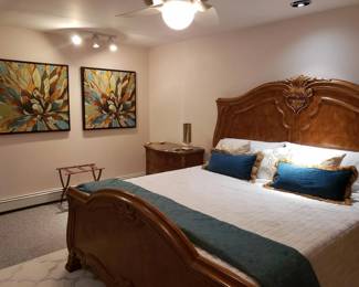 King bed upstairs