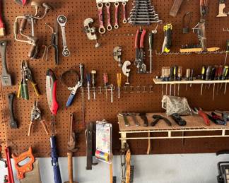 Wall of Honor. After I removed most of the tools to the bins.