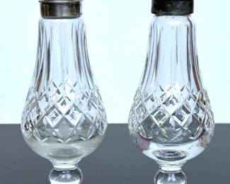 WATERFORD CRYSTAL SALT & PEPPER SHAKERS