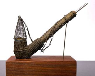 Antique Bedouin smoking pipe from Saudi Arabia 
