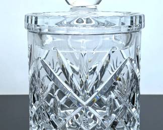 CRYSTAL BISCUIT COOKIE JAR