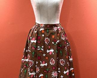 1950s ROMPER SWIMSUIT SKIRT BY ROSE MARIE REED 