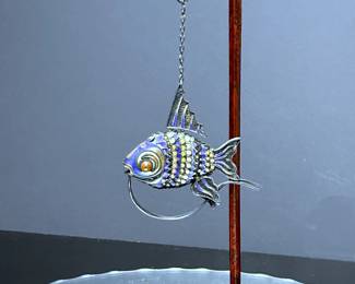 Chinese Cloisonne artculating fish