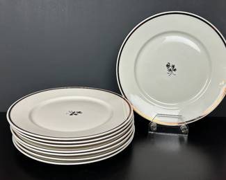 1960s IRONSTONE DINNER WARE IN THE TEA LEAF PATTERN BY RED CLIFF