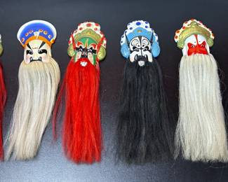 VINTAGE CHINESE BIAN LIAN OPERA MASKS