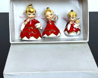 Vintage Lefton Christmas Angel Bells