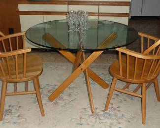 vintage table and chairs