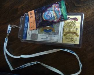 First game Turner Field Ticket stub