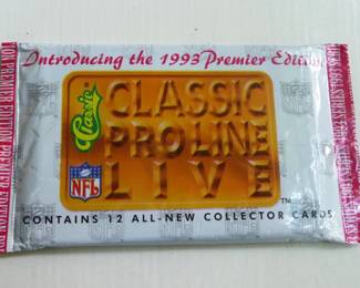 sealed 1993 NFL collector cards