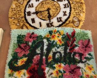 vintage hooked rugs