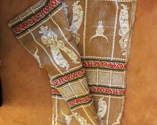 1950s cowboy theme bed spread