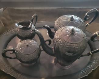 Sterling tea set