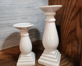 Pair of candle holders