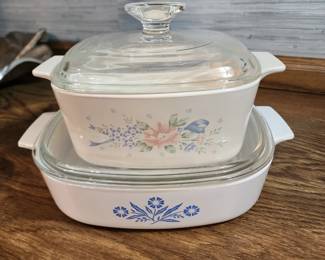 Symphony and Blue Cornflower casseroles