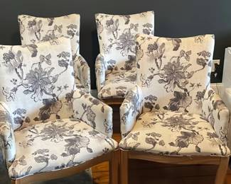 Floral dining chairs