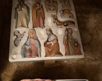 Vintage nativity scene