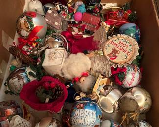 Vintage Christmas ornaments