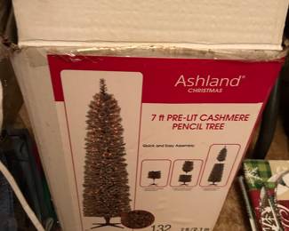 Lighted Christmas tree
