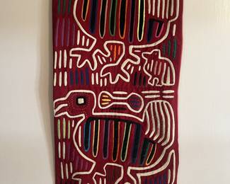 Hand-stitched Kuna Mola art from Panama
