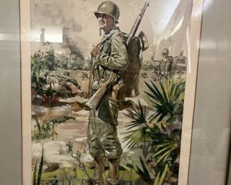 100+ year old framed art