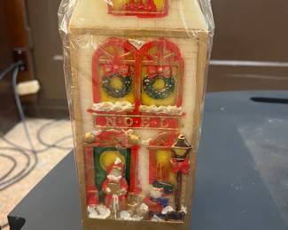 Many vintage carved Christmas Candles
