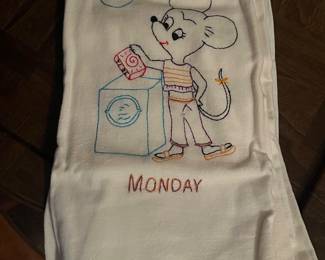 Full set of Weekly cup towels