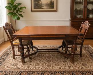 dining room staged furniture