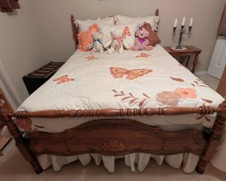 Vintage Bed, Butterfly Bedding