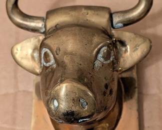 Brass Bull Wall Hook