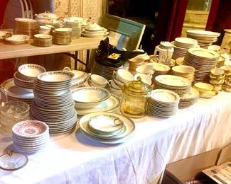 Large assortment of China sets 