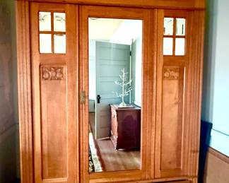 Antique craftsman armoire