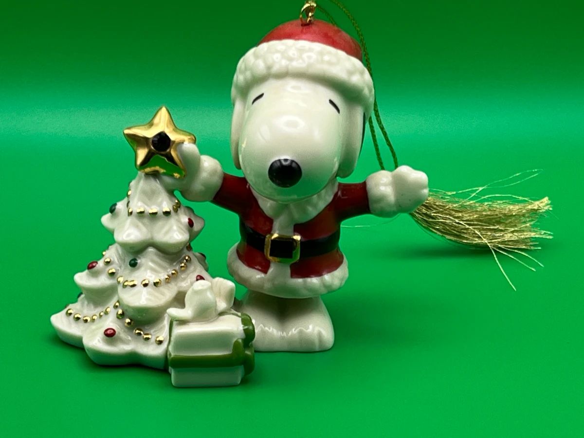 Lenox Christmas with Snoopy Ornament